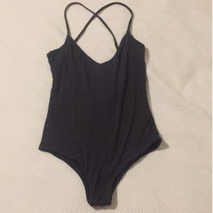 Novella Royale Midnight Grey Bodysuit L